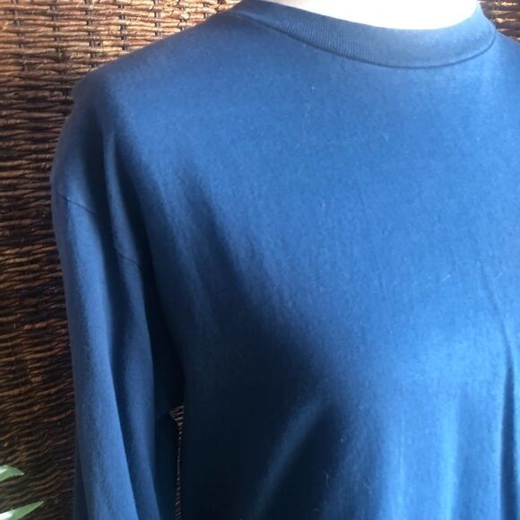 Hawaiian Legends Blue Long Sleeve Crewneck Shirt Size Medium - Picture 6 of 12